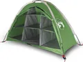vidaXL Camping-Organizer-Zelt 9 Fächer Grün Wasserdicht