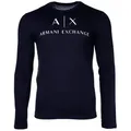 ARMANI EXCHANGE T-Shirt Herren T-Shirt 1er Pack Baumwolle (Packung, 1er Pack) blau M