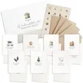 Milula Studios Weihnachtskarte mit Umschlag Set - Karten Weihnachten Set - A6 Christmas Cards, Weihnachtskarte Postkarten - Weihnachtsgrußkarten Set