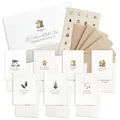 14 Weihnachtskarten Set Pastell mit Umschlag - Adventskarten zum Aufklappen