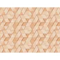 Bricoflor 3D Tapete Mit Dreiecken In Holzoptik Moderne Vliestapete Geometrisch Für Büro Und Wohnzimmer Digitaldruck Fototapete