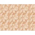 living walls Fototapete The Wall, glatt, 3D-Optik, geometrisch, matt, Fototapete Geometrisch Tapete 3D Tapeten Wohnzimmer modern Flur Design beige