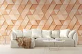 Vlies Fototapete 3D Holzoptik Dreiecke Blöcke geometrisch 371cm x 280cm 38288-1