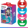 Oniverse Spiel Nickelodeon Kart Racers 2: Grand Prix (Download-Code) + 4er-Pack Lenkräder Joy Con für Nintendo Switch und Switch OLED