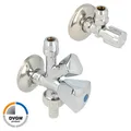 SCHLÖSSER Kombi-Set, Eckventil & WAS-Ventil 1/2 Zoll (selbstdichtend) DVGW geprü