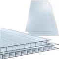 Tectake 14Er Set Doppelstegplatten Shiny 10 24 M² Gesamtfläche  Individuell Zuschneidbar Lichtdurchlässig  Uv Beständig  121 x 60 50 x 0 60 cm Transpa