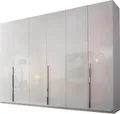 Drehtürenschrank "Montclar", mit umfangreicher Inneneinteilung, weiß/Hochglanz weiß B/H/T: 301 cm x 223 cm x 60 cm