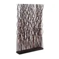 CREEDWOOD RAUMTEILER Kinki | 110x70x17cm(HxBxT), Weidenholz | Zweig Raumtrenner, Paravent, Deko Stellwand, Mobile Trennwand, Weiden Dekoelement, gewellter Sichtschutz | Farbe: braun