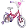 Huffy Disney Prinzessin 14 Zoll Mädchen Fahrrad Rosa für Alter 4-6 ft Rupunzel, Cinderalla und mehr
