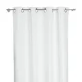 Ventanara® Verdunkelungsvorhang 100% raumverdunkelnd Blickdicht Ösen Vorhang Thermo einfabrig 1 Stück 135x240cm (Weiss)