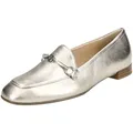 Slipper HÖGL "Högl Slipper Leder", Damen, Gr. 38,5, braun (bronze), Leder, casual, Schuhe