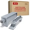 Softclose Türdämpfer Schrank 4er Set  Türdämpfer Küche zum Softclose Nachrüst...