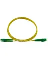 BlueOptics Duplex LWL Patchkabel LC-APC/LC-APC Singlemode 3 Meter grün 3 E9/125µm G.657.A1 OS2 Eingangsdämpfung: unter 0.2dB Markenfaser LSZH gelb 2.0mm Tube Keramik Ferrule inkl. Messprotokoll (SFP3131BU3MM)