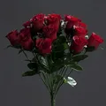 mucplants Rosenstrauß Erika 36cm rot Rosen Kunstblumen Seidenblumen künstlicher Strauß Blumenstrauß