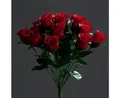 Kunstblumenstrauß rosen Rot 36cm, mucPlants, Höhe 36 cm