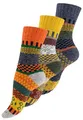 Vincent Creation 3 Paar Norwegersocken, Bunte Hygge Socken, Damen & Herren Wollsocken, Gr. 35-38, Bunt Set-2