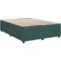 vidaXL Bettgestell ohne Matratze Dunkelgrün 140x200 cm Samt 3285015