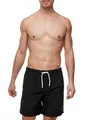 Indicode Herren Ferguson Badehose mit 3 Taschen und Tunnelzug | Badeshorts für Männer Black, L