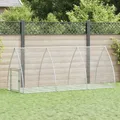 vidaXL Kaninchenkäfig Silbern 300x105x120 cm Verzinkter Stahl