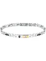 MASERATI Edelstahlarmband Maserati Herren-Armband Edelstahl Diamant
