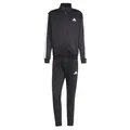 adidas Herren Sportswear Basic 3 Stripes Fleece Track Suit, Black, XS