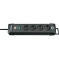 Brennenstuhl -Line Steckdosenleiste 4-fach schwarz 1,8m H05VV-F 3G1,5, 1951140100