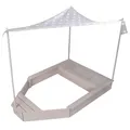 B-Ware roba Sandkasten Schiff Kinder-Outdoor-Sandkasten wetterfestem Massivholz
