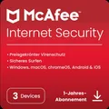 McAfee Internet Security, 3 Geräte 1 Jahr, 2026, Download
