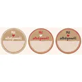 AVERY Zweckform 56818 Marmeladen Etiketten selbstklebend 50 Stück (Ø38mm, Aufkleber Marmeladenglas, Einmachen, Haushaltsetiketten ablösbar, mit Liebe gemacht, beschriftbar) Sticker auf Rolle