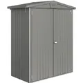 Biohort Metall-Gerätehaus Europa Quarzgrau-Metallic 1,3 m²