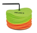Select Markierungsteller (12x gelb, 12x orange, ca. 15cm) - inklusive Halterung 24er Set