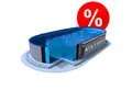 Poolomio Pool Stahlwandpool Oval Ibiza 416 x 800 x 120 cm (Set)