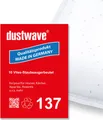 Sparpack - 10 Staubfilterbeutel | Filtertüten | Säcke (ca. 30L) passend für Parkside - PNTS 1500 D5 Staubsauger - dustwave® Markenstaubbeutel / Germany