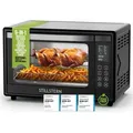 Stillstern Minibackofen mit Umluft 45L (DE Vers) Pizza Ø32, CYCLONE PRO+ Antihaftbesch, 13 Prog, Auftauen&Warmhalten, 8h Timer, Camping Mini Backo...