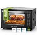 Stillstern Minibackofen mit Umluft 45L (DE Vers) Pizza Ø32, CYCLONE PRO+ Antihaftbesch, 13 Prog, Auftauen&Warmhalten, 8h Timer, Camping Mini Backofen mit Umluft Pizzaofen Mini Ofen klein Hähnchengrill
