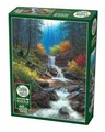 Cobble Hill Puzzle 1000 Teile Gebirgs Wasserfall Natur Wald Bär 68x49cm