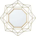 Beliani Dekospiegel HILLION Gold 4x60x60
