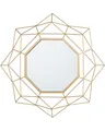 Wandspiegel geometrische Form gold 60x60 cm Hillion