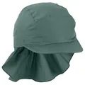 Sterntaler® Schirmmütze UV-Schutz 50+ Schirmmütze mit Nackenschutz Basic (1-St) Kindermütze mit Schirm aus UV-Popeline unifarben grün 55 cm