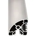 SCHMIDT systemprofile 2000mm Aluminium Profil 40x40mm Nut 8 Eckprofil Rund eloxiert 4040 Alu Konstruktionsprofil Aluprofil 2m