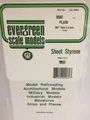 Evergreen EV9060 Weißer Polystyrol 15X30Cm Dicke 1,5Mm Modellbau