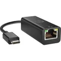 USB Adapter, USB-C Stecker > RJ-45 Buchse schwarz, 10cm, Gigabit LAN 10/100/1.000 Mbit/s