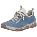 Rieker Slip-On Sneaker Schlupfschuh, Halbschuh, Freizeitschuh mit weicher Innensohle blau 38 EU