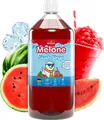 Belissia Slush Eis Sirup 1000ml Konzentrat | Wassermelone Geschmack | sehr ergiebig in knalligen Farben (1:5) für bis zu 6 Liter | Glycerin frei