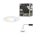 Paulmann 92447 LED Einbauleuchte Nova Coin IP44 rund 78mm Tunable White 6W 530lm 230V Weiß matt Alu Druckguss