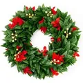 KARAT Weihnachtskranz Photinia Dekorativer Kranz für Weihnachten Durchmesser 45 cm