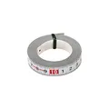 Tajima Bandmaß PIT Measure (1 m, selbstklebende Rückseite zur Befestigung auf Oberflächen, für Werkbänke, Breite 13 mm, Farbe Weiß, Japanstahl, korrosionsbeständig) PIT10