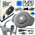 QUAD LOCK Wetterfest Wireless Fahrrad MTB Ebike Handy Lade Station USB Charge