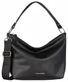 Schultertasche "Amalfi", Handtasche Damen Tasche Schulterriemen, Gr. B/H/T: 26 cm x 23 cm x 10 cm, schwarz