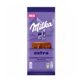 Milka EXTRA Alpenmilch Schokoladetafel zarte Textur Packung 190g